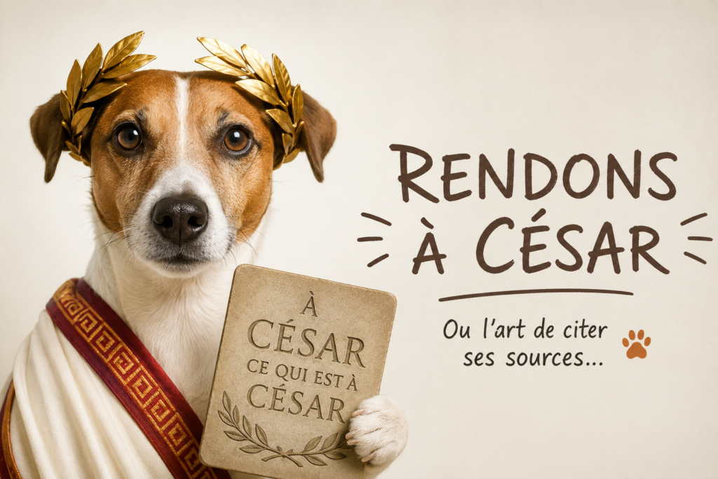 Rendons à César...