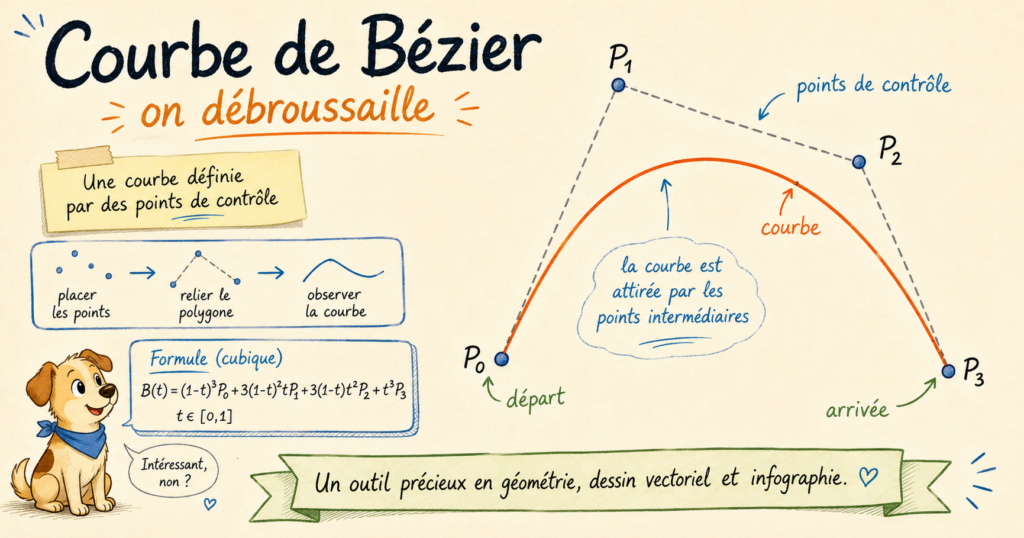 Courbe de Bézier, on débroussaille !