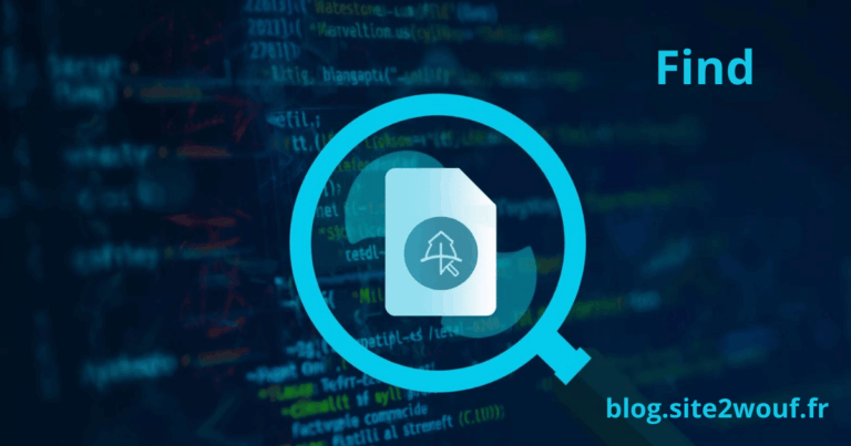 Commande LINUX find