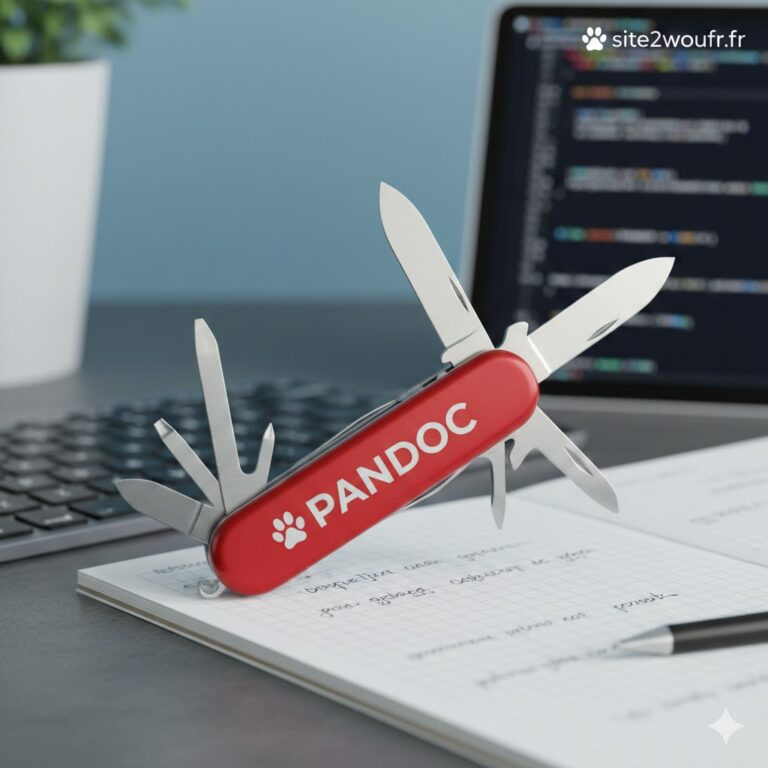 Marre du copier-coller ? Découvrez Pandoc, le convertisseur universel de documents.