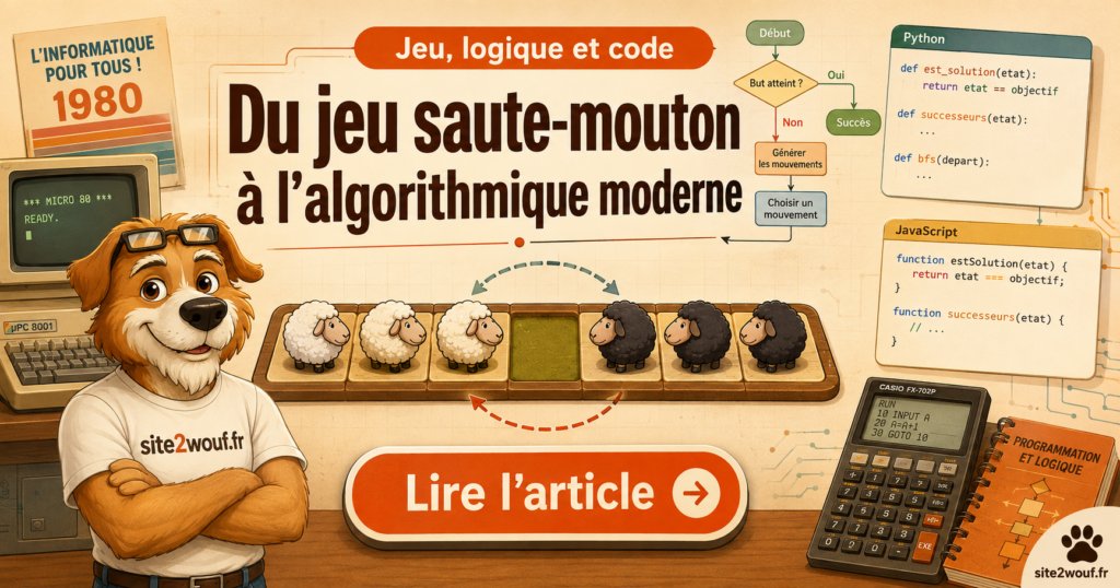 « Du jeu “saute-mouton” à l’algorithmique moderne »
