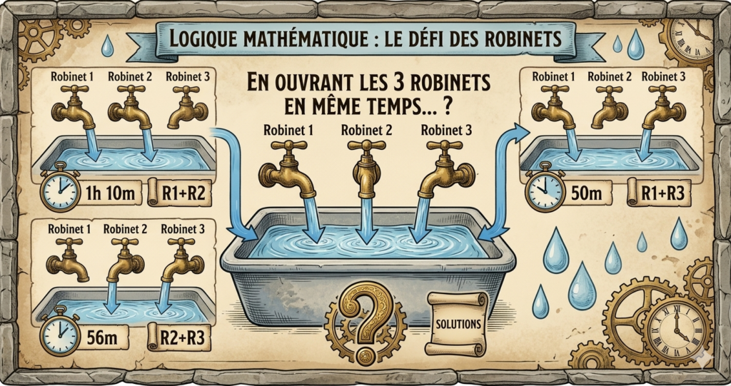 Rétro Math : PROBLÈME DE ROBINETS