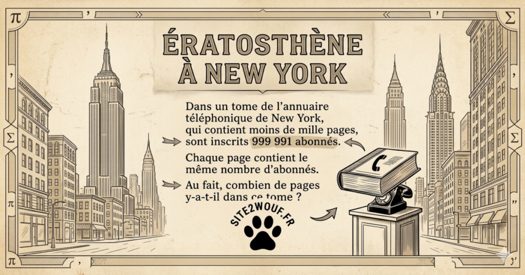 Rétro Math : ÉRATOSTHÈNE À NEW YORK