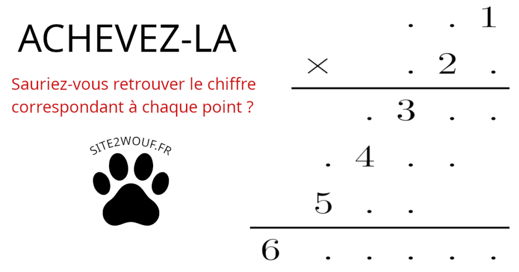 Rétro Math : Achevez-la !
