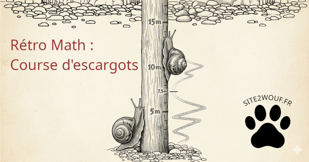 Rétro Math : COURSE D'ESCARGOTS