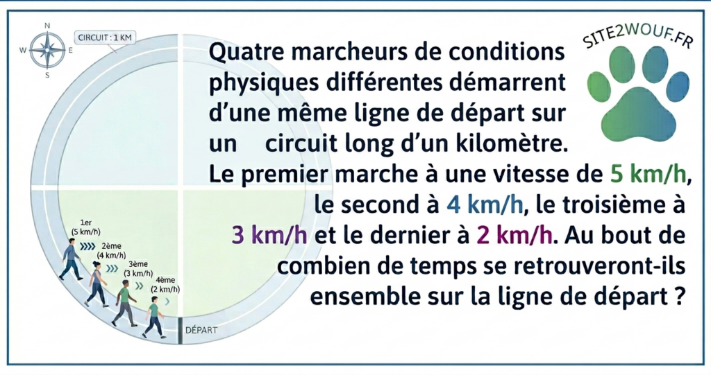 Rétro Math : Les quatre marcheurs
