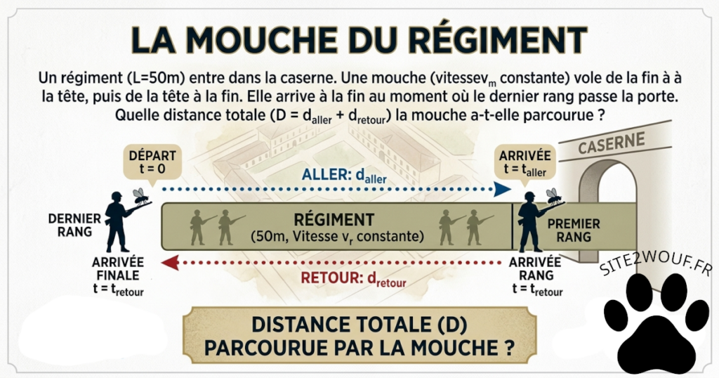 Rétro Math : LA MOUCHE DU RÉGIMENT