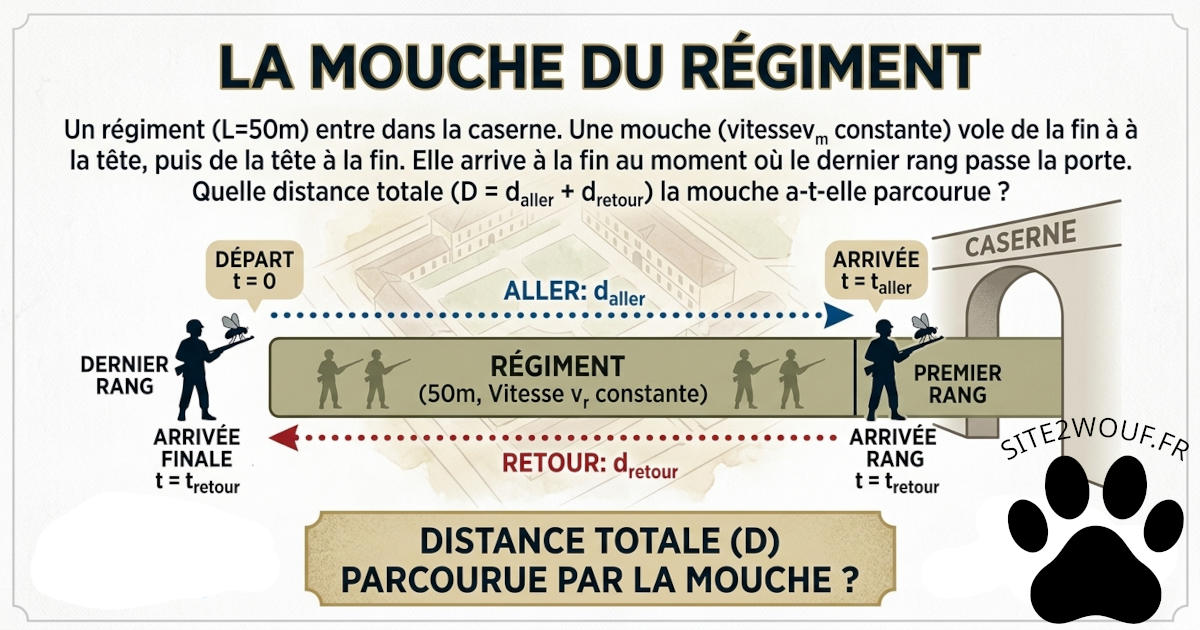 Rétro Math : LA MOUCHE DU RÉGIMENT