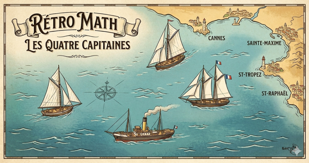 Rétro Math : LES QUATRE CAPITAINES