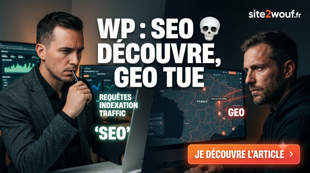 SEO découvre, GEO tue