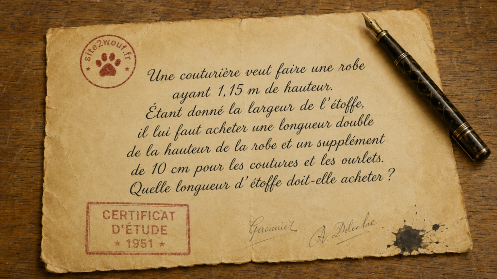 Rétro Math : COUTURE