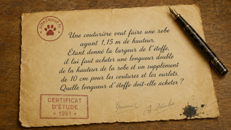 Rétro Math : COUTURE