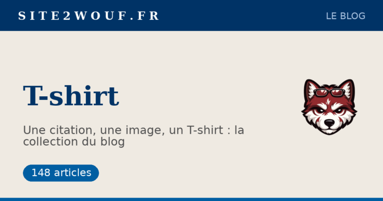 T-shirt — une citation, une image, un T-shirt