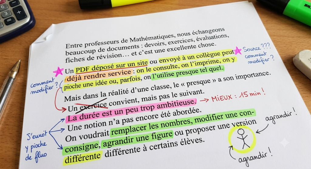 modifier un pdf partagé