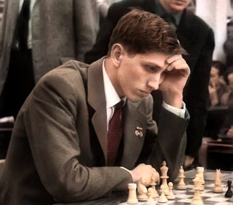 Portrait de Bobby Fischer en 1960
