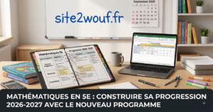 Mathématiques en 5e : construire sa progression 2026-2027 avec le nouveau programme