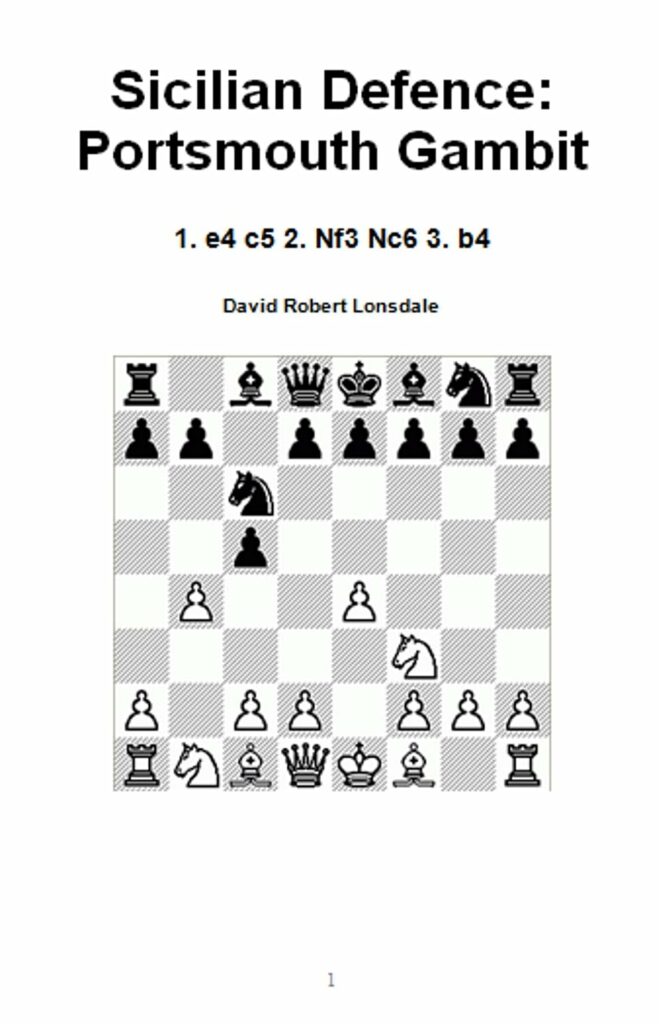 Sicilian Defence: Portsmouth Gambit, de David Robert Lonsdale