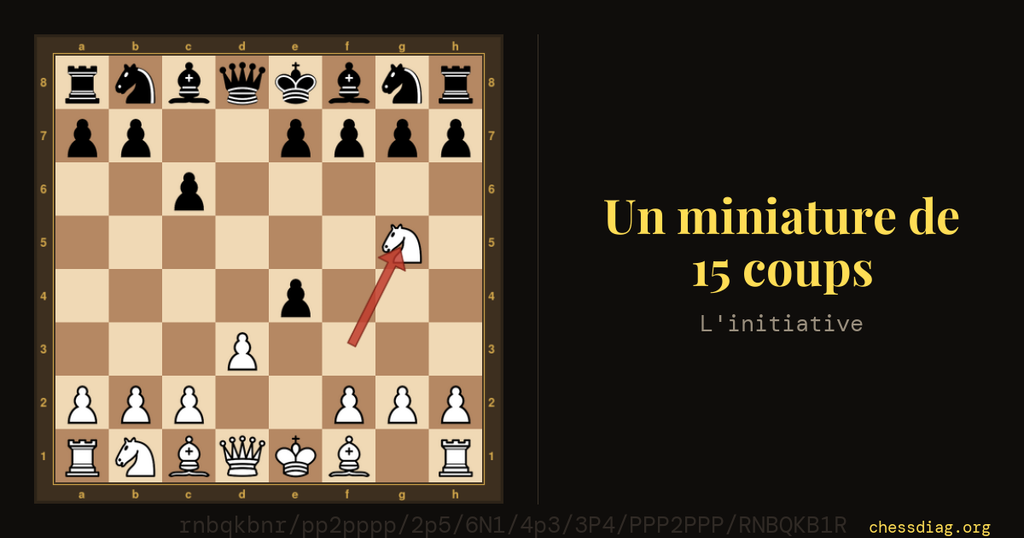 Une miniature de 15 coups en pensant initiative