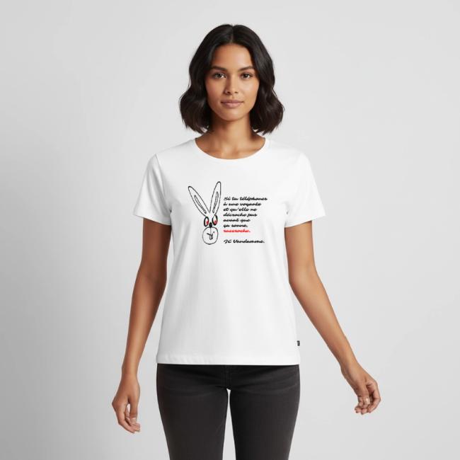 T-shirt : « Si tu téléphones à une voyante et qu’elle ne décroche pas avant que ça sonne, raccroche. », Jean-Claude Van Damme