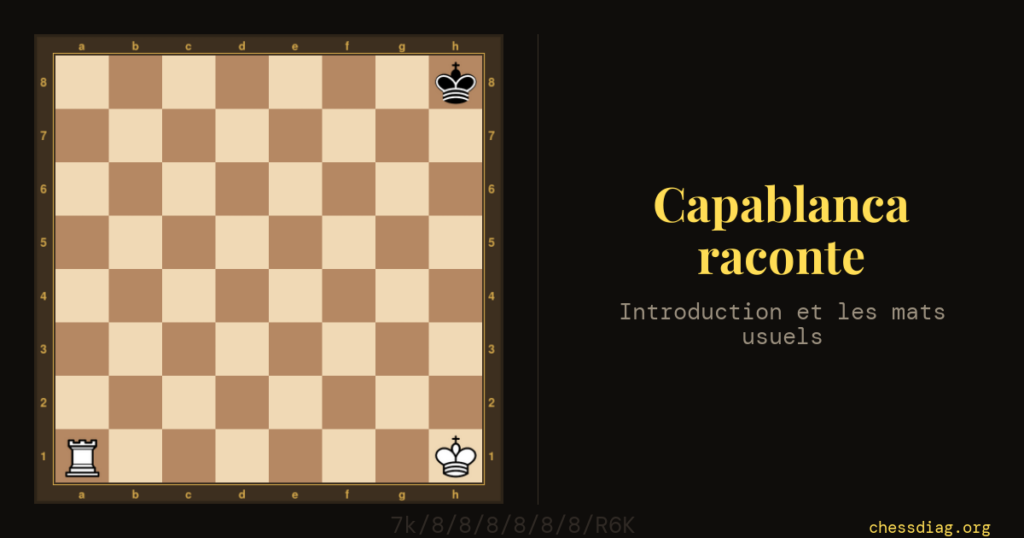 Capablanca raconte — Introduction et les mats usuels