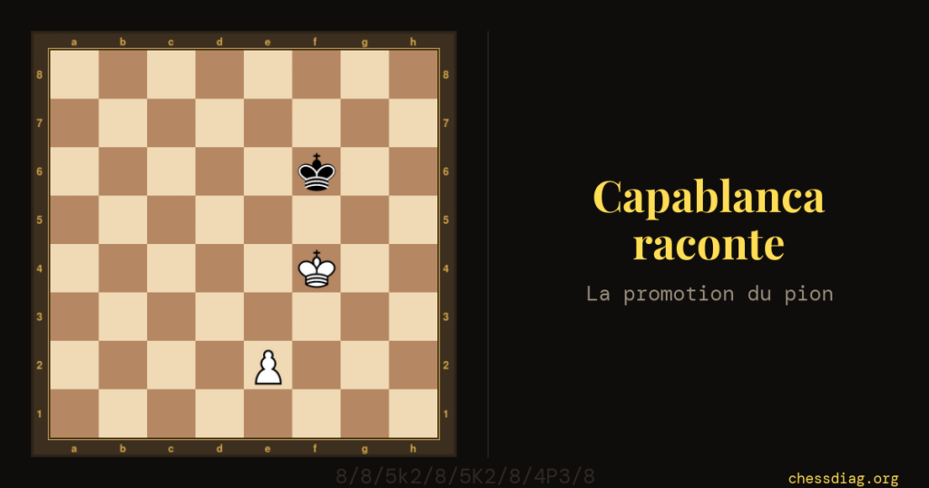 Capablanca raconte — La promotion du pion