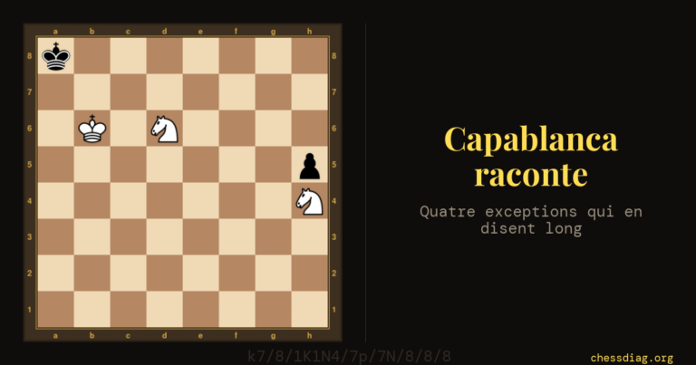 Capablanca raconte — Quatre exceptions qui en disent long