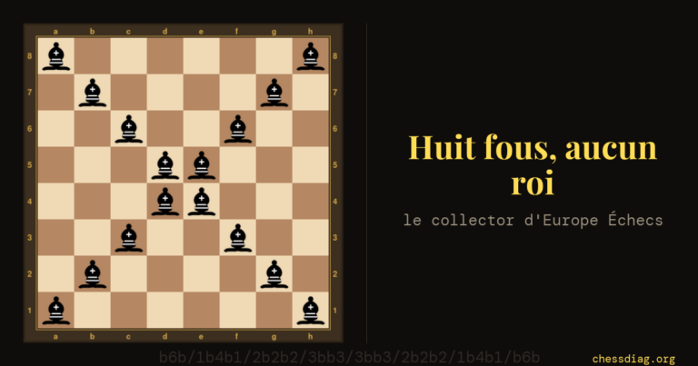 Huit fous, aucun roi — le collector d'Europe Échecs