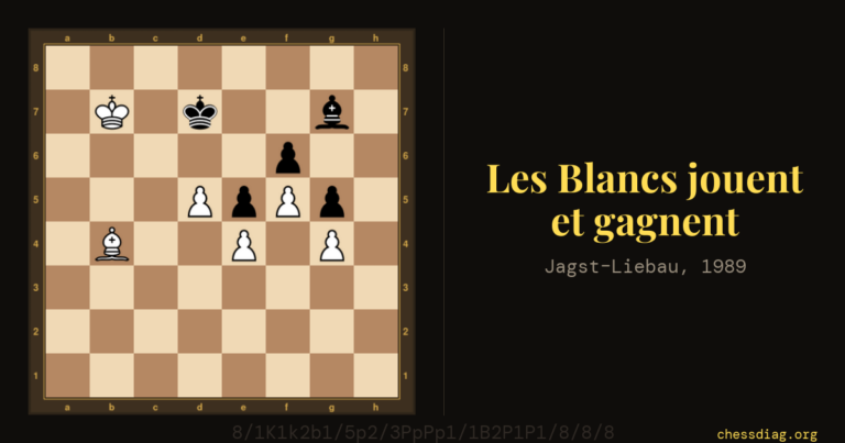 Jagst–Liebau 1989 : les Blancs jouent et gagnent