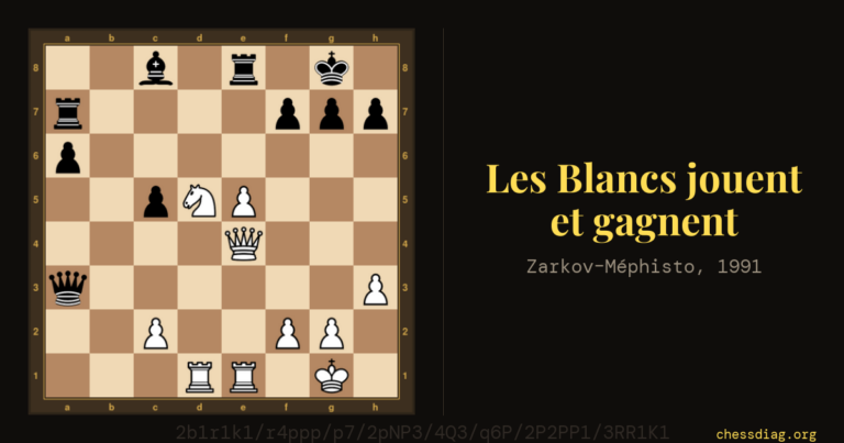 Les Blancs jouent et gagnent — Zarkov–Méphisto, 1991